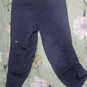 lululemon athletica Navy Textured Leggings